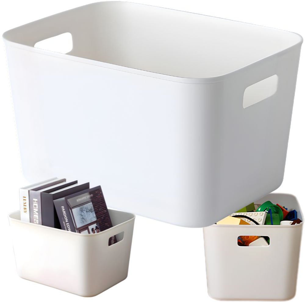 Pojemnik do przechowywania organizer kosz z uchwytami uniwersalny 32x25 cm