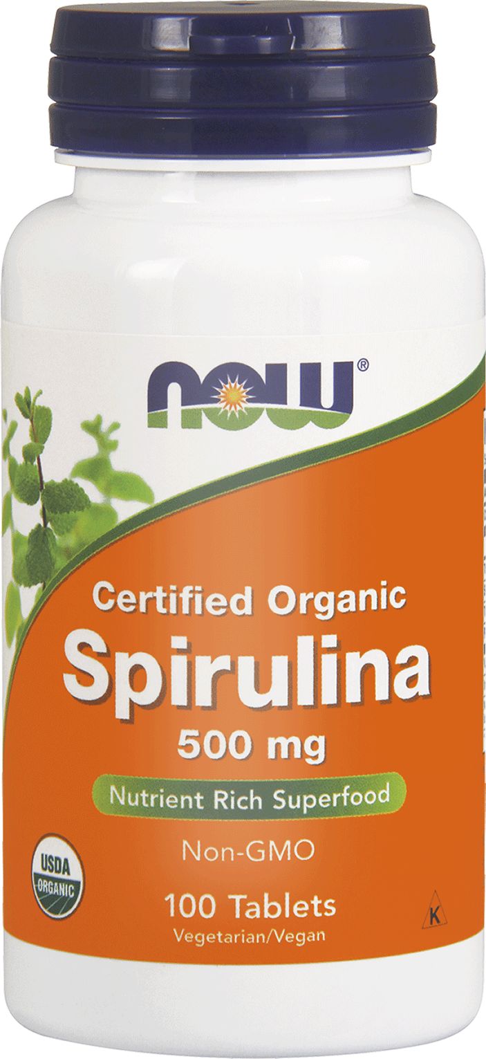 NOW Foods Spirulina 500 mg 500 Tabletek