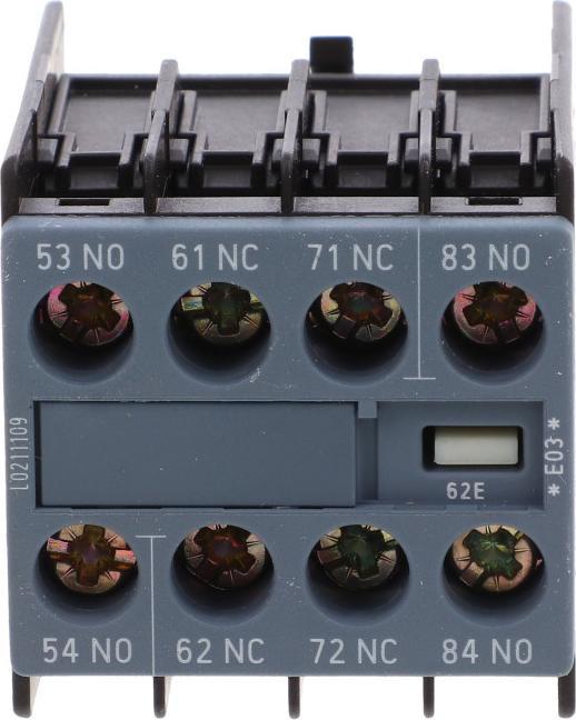 Siemens Blok styków pomocnioczych 2NO+2NC montowany z przodu 3RH2911-1GA22