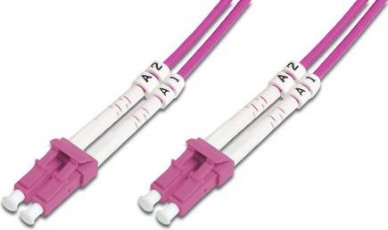 Digitus Patch cord światłowodowy, wielomodowy, OM 4, LC/LC, 5m (DK-2533-05-4)