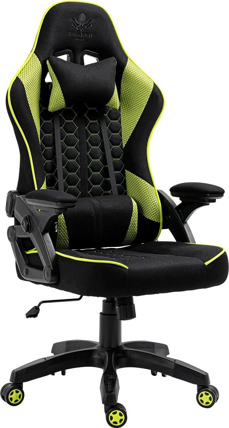 Fotel Kraken Feyton czarno-zielony