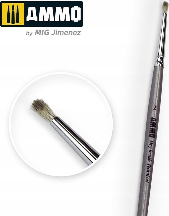 Vallejo Ammo: Technical Brush - Drybrush 2
