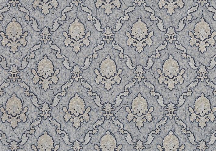 MallDeco TAPETA WINYLOWA KLEIN, CIEMNOSZARA