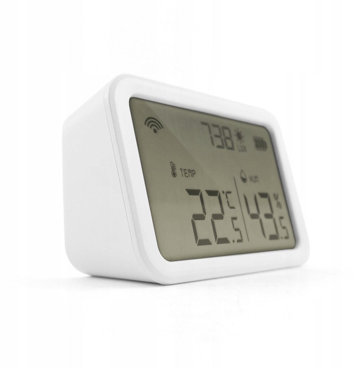 Czujnik temp. i wilgot. z luksomierzem Wi-Fi