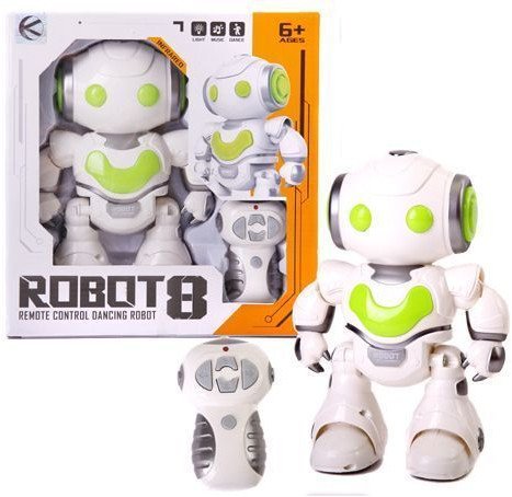 Interaktywny robot z funkcjami dźwiękowymi, ruchowymi i świetlnymi