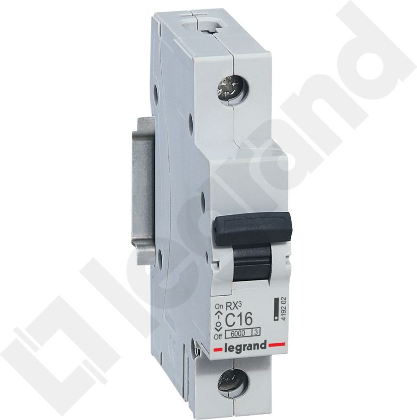 Legrand Wyłącznik nadprądowy RX3 1P C 16A 6000A - 419202