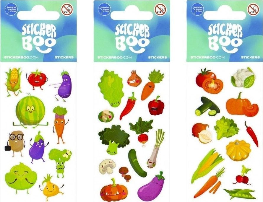 Naklejki Sticker BOO Warzywa i owoce mix