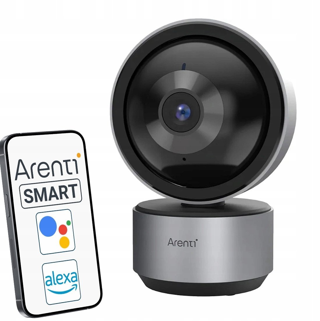 Arenti Indoor 5MP/2.5K 5G Wi-Fi Pan Tilt Zoom Privacy Cam