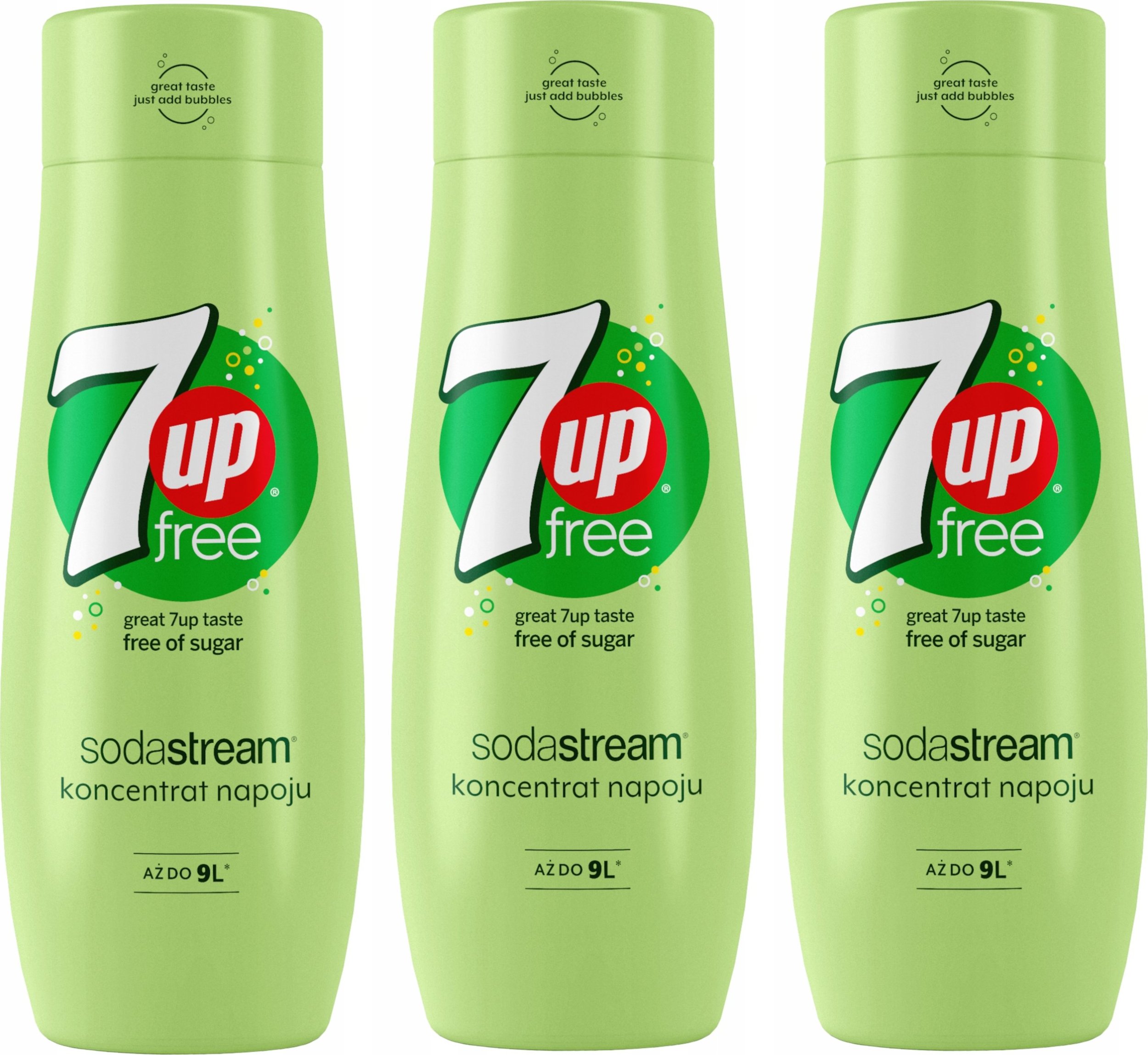 Zestaw 3 koncentratów SodaStream 3x 7UpFREE