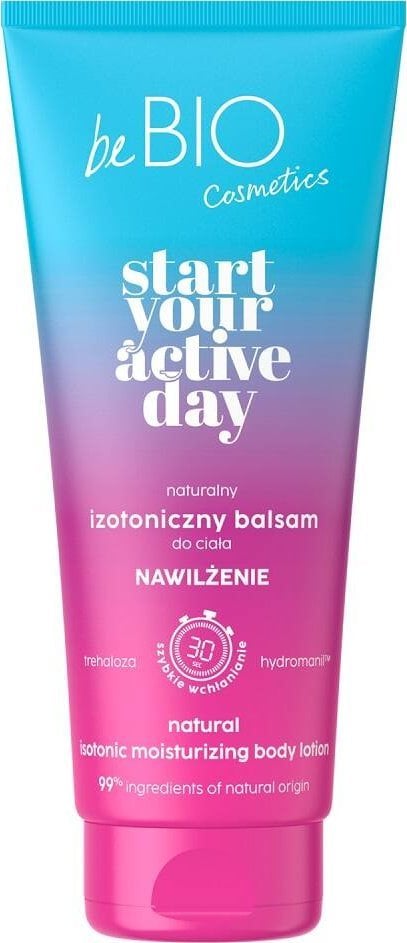 beBIO Start Your Active Day naturalny izotoniczny balsam do ciała nawilżenie 200ml