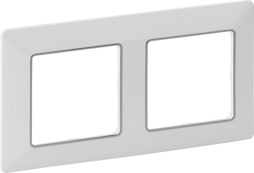 Legrand Ramka podwójna Valena Life biała / chrom (754032)