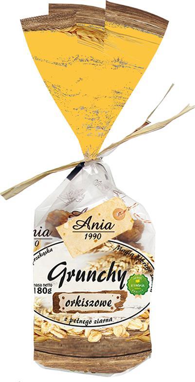 Ania Grunchy 4 płatki orkiszowe 180 g