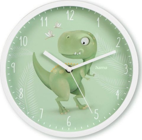 Hama ZEGAR ŚCIENNY DZIECIĘCY CEBU DINO 25 cm