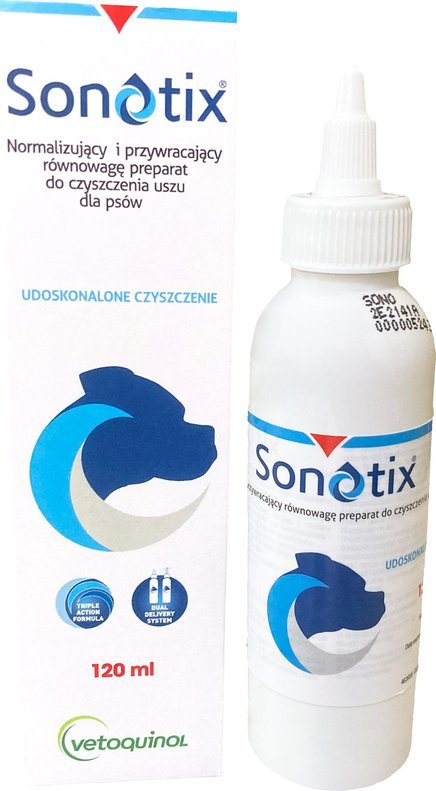 Triton VETOQUINOL Sonotix 120ml Dla Psów i Kotów