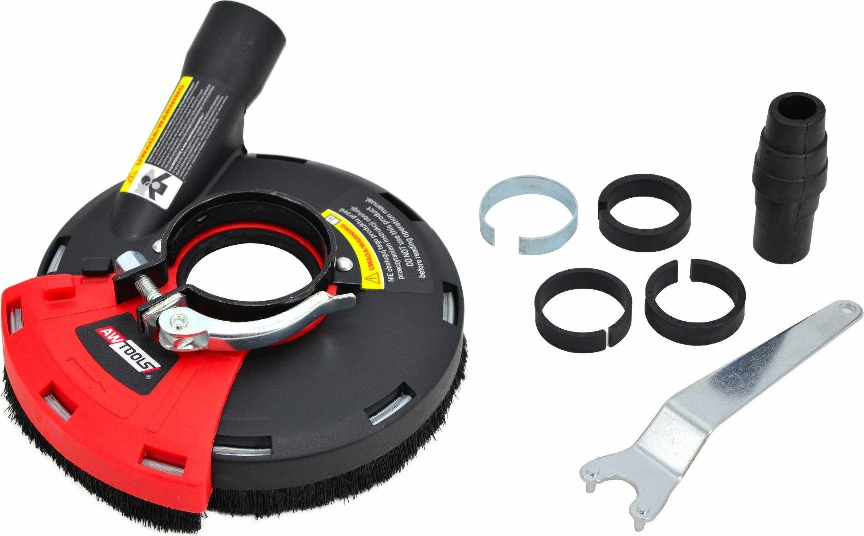 AWTools AWTOOLS OSŁONA PRZECIWPYŁOWA ODSYSAJĄCA DO SZLIFOWANIA 115-125mm