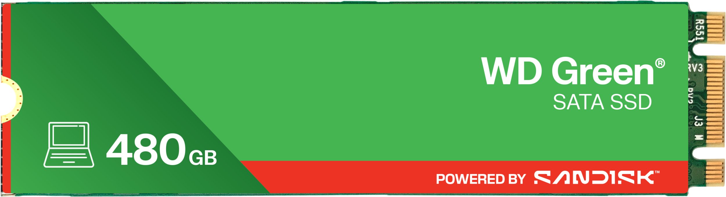 Dysk SSD SanDisk Green 480GB M.2 2280 SATA III (WDS480G2G0B )