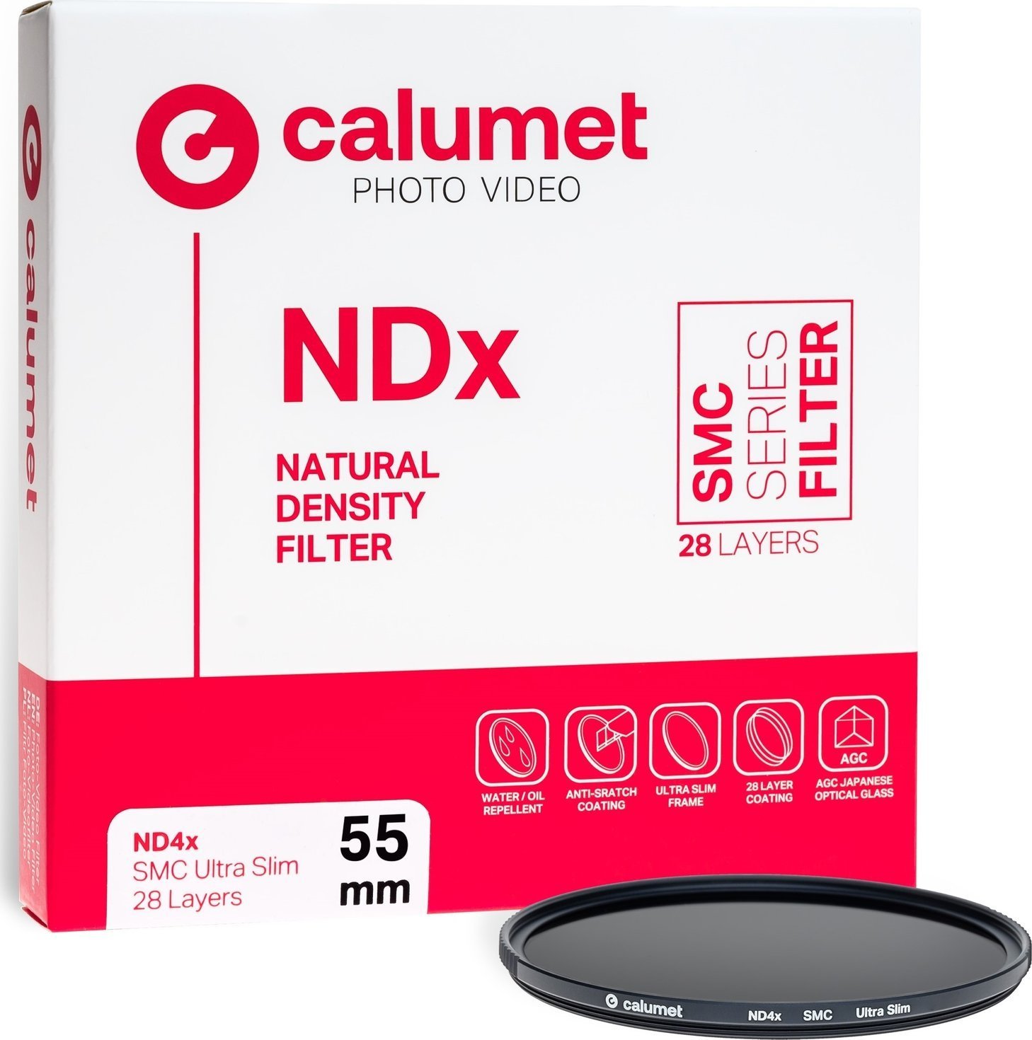 Filtr Calumet Calumet Filtr ND4x SMC 55 mm Ultra Slim 28 Layers