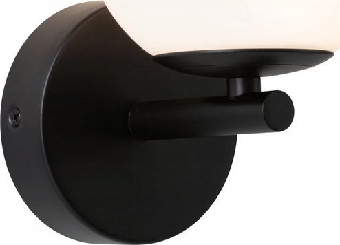 Kinkiet Paulmann Lampa ścienna łazienkowa GOVE LED 5W 400lm 3000K IP44 230V czarny matowy / metal / szkło