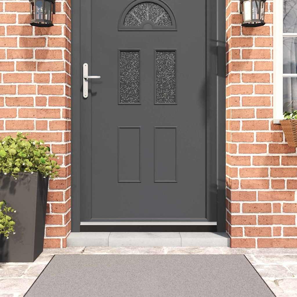 vidaXL Szczotki uszczelniające do drzwi self-adhesive 2 pcs Silver