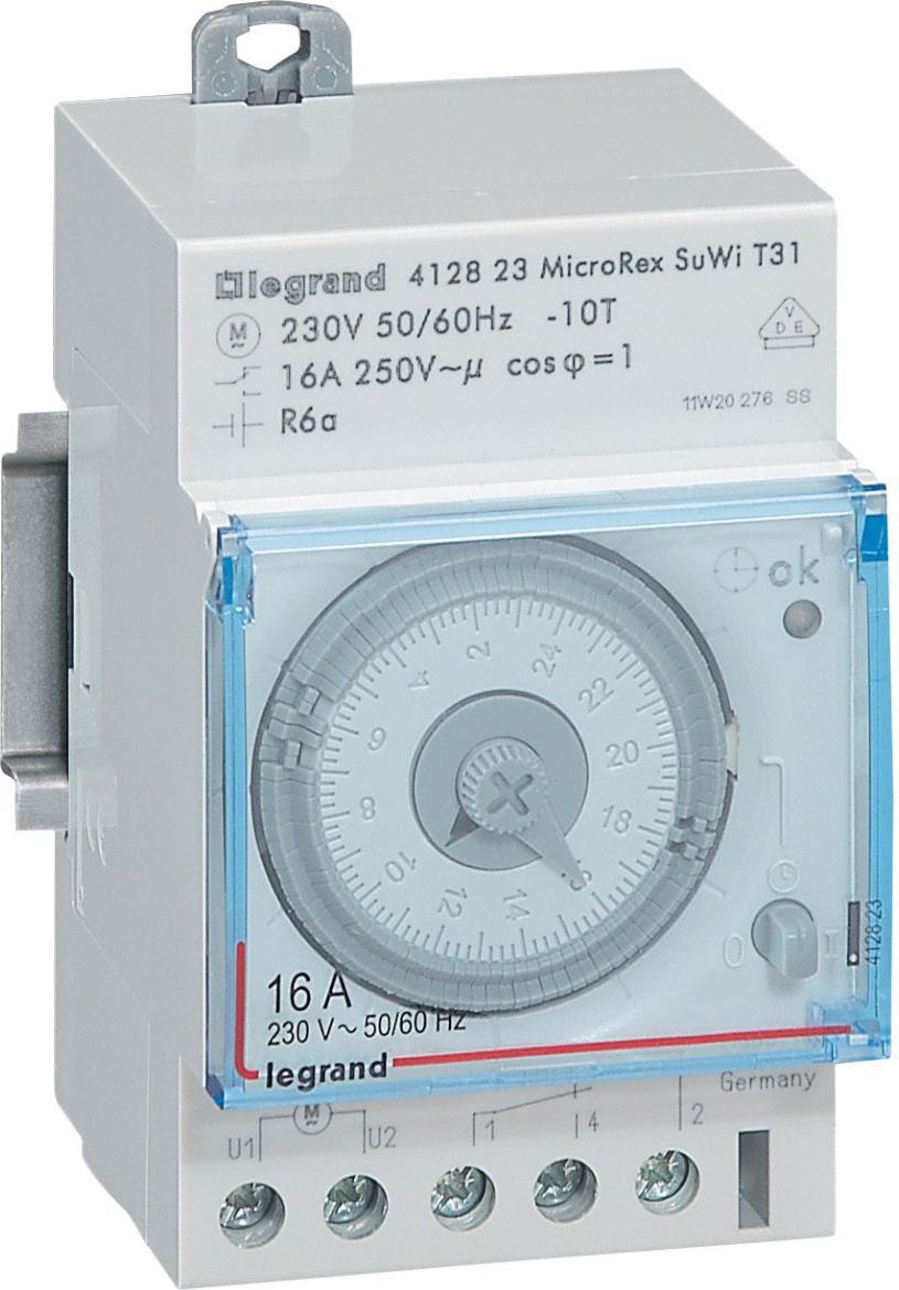 Legrand Programator analogowy 16A dobowy jednokanałowy (412823)