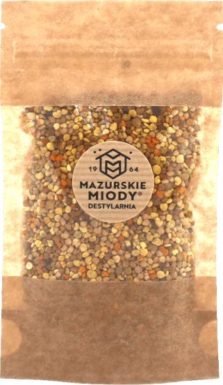 Mazurskie Miody Pyłek pszczeli, kwiatowy w woreczku eco Mazurskie Miody 50g