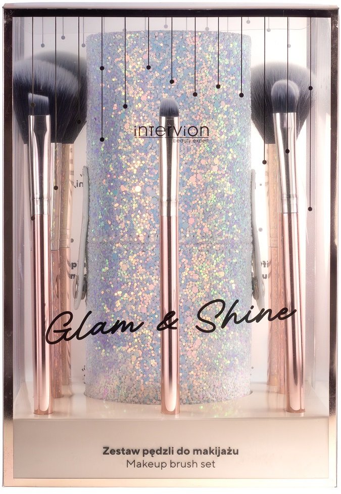 Inter Vion Glam&Shine zestaw pędzli do makijażu z etui