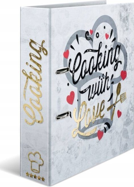 Segregator Herma 19669 segregator A4 Złoty, Czerwony, Biały