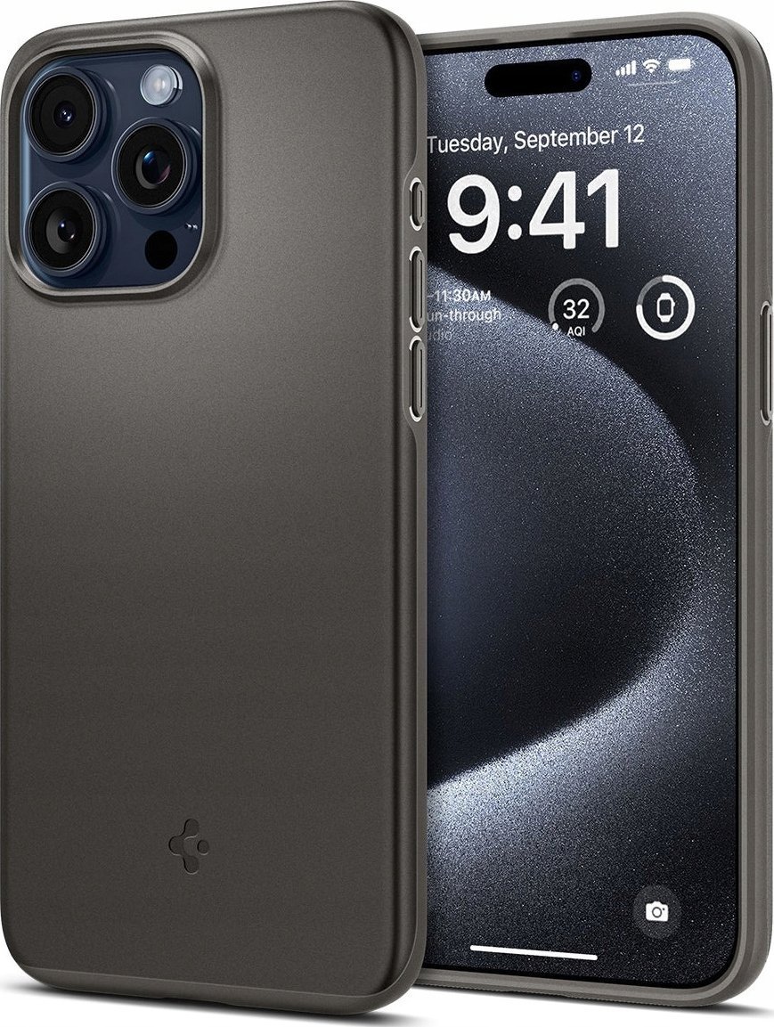 Spigen Spigen Thin Fit Mag Magsafe iPhone 16 Pro Max gunmetal