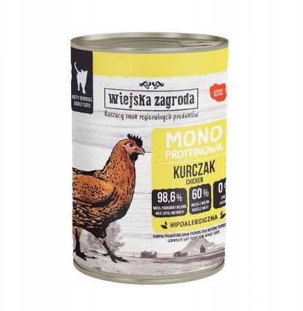 Wiejska Zagroda Monobiałkowa z kurczakiem 400g