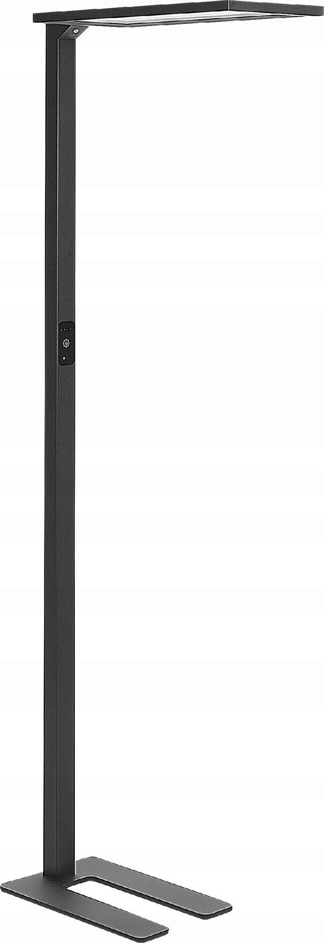 Lampa podłogowa Beliani Lampa podłogowa LED metalowa czarna ORION
