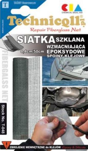 Technicoll Siatka szklana wzmacniająca epoksydowe spoiny klejowe 8,4cm/50cm Technicoll