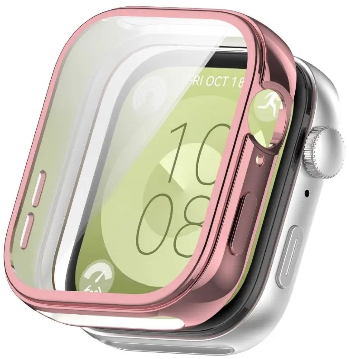 Etui TPUplating Supero do Huawei Watch Fit 3, różowe