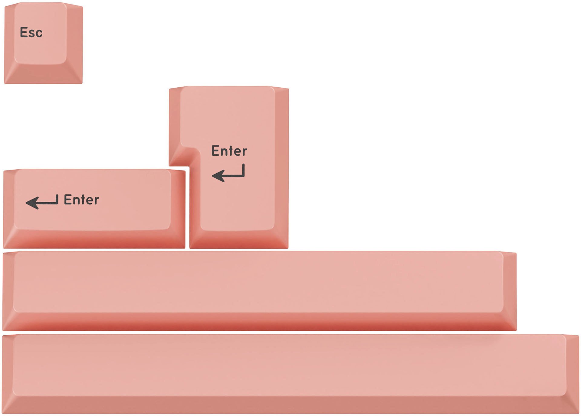 GMK Additional Kit, ABS-Keycaps, Double-Shot, Erweiterungsset fr ISO & ANSI pastell pink