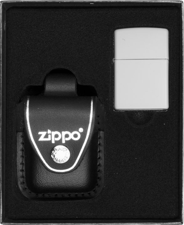 Zestaw ZIPPO Zapalniczka WHITE MATTE Prezentowy No3
