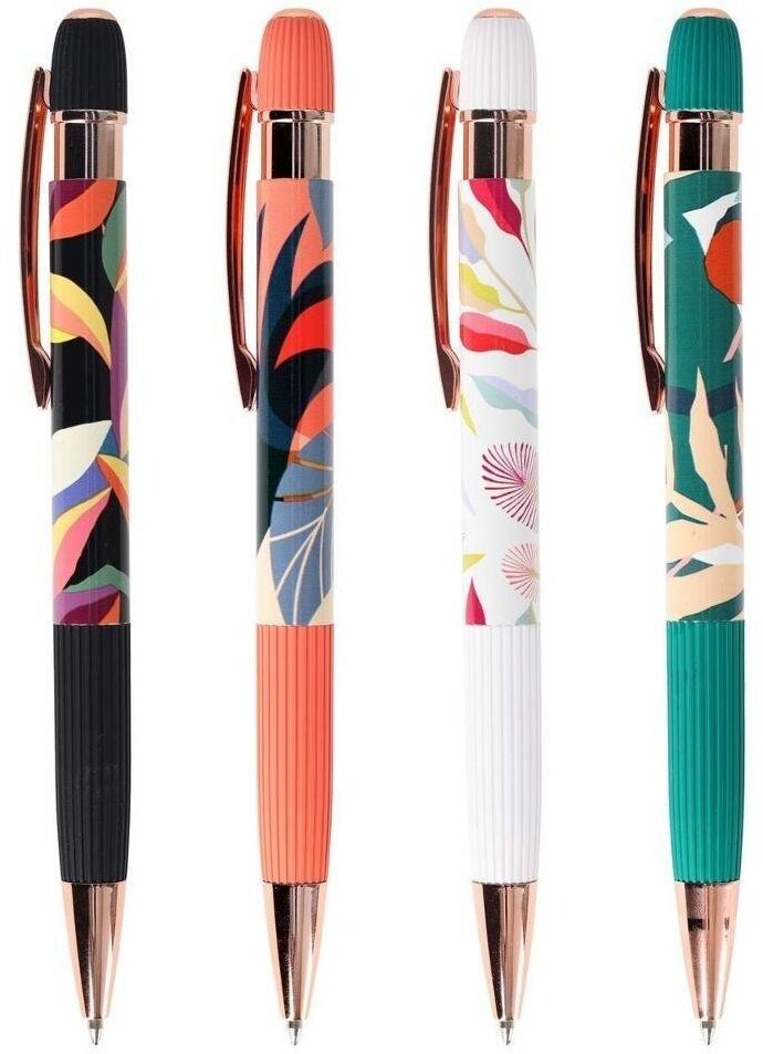 Strigo Długopis żelowy Floral niebieski (24szt)