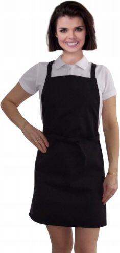 Modern BHP Fartuszek kuchenny fartuch do kuchni kolor czarny