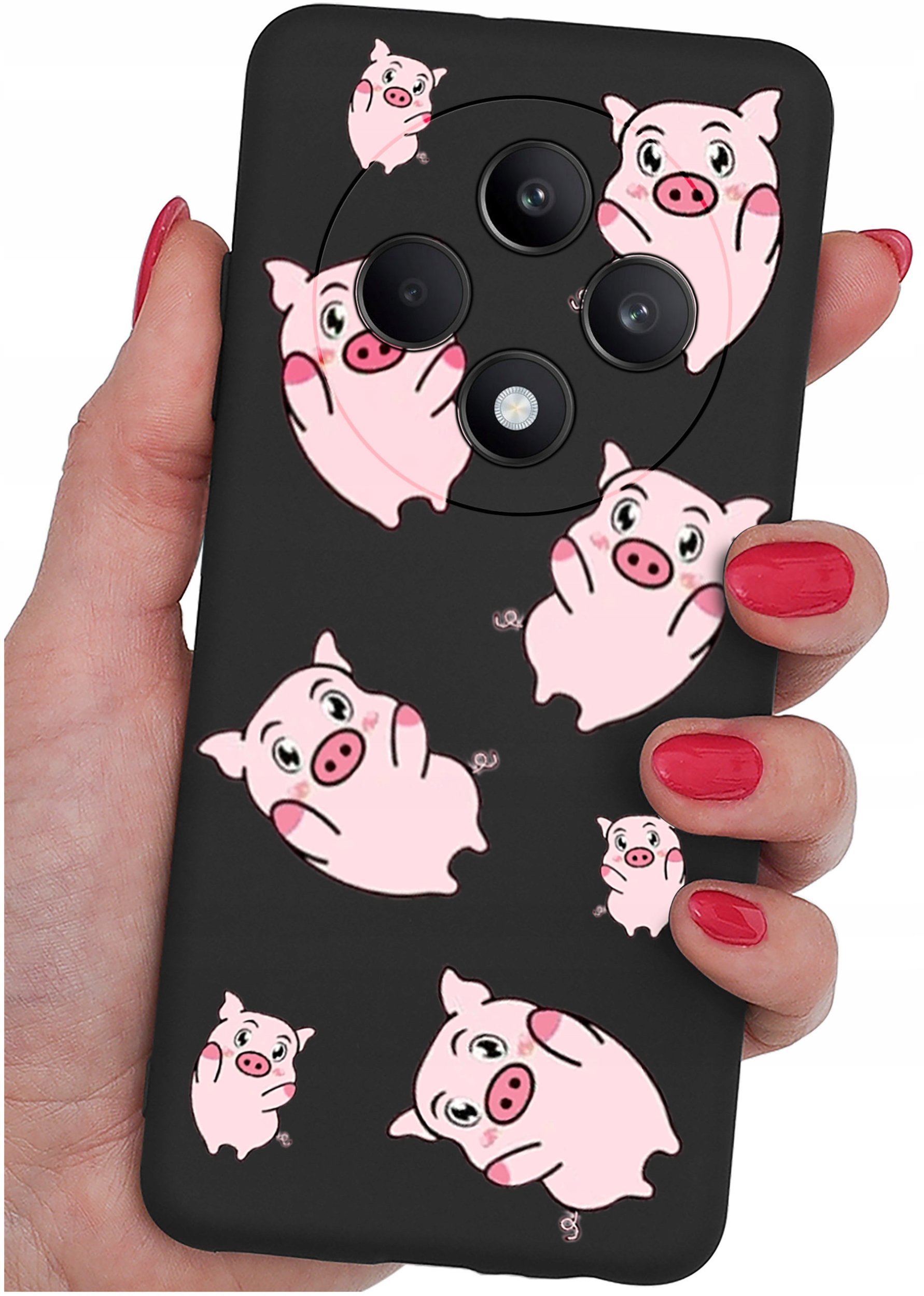 Etui do Oppo Reno 12 F 5G | 12 FS 5G WZORY |SILIKONOWE MATT CASE + SZKŁO 9H