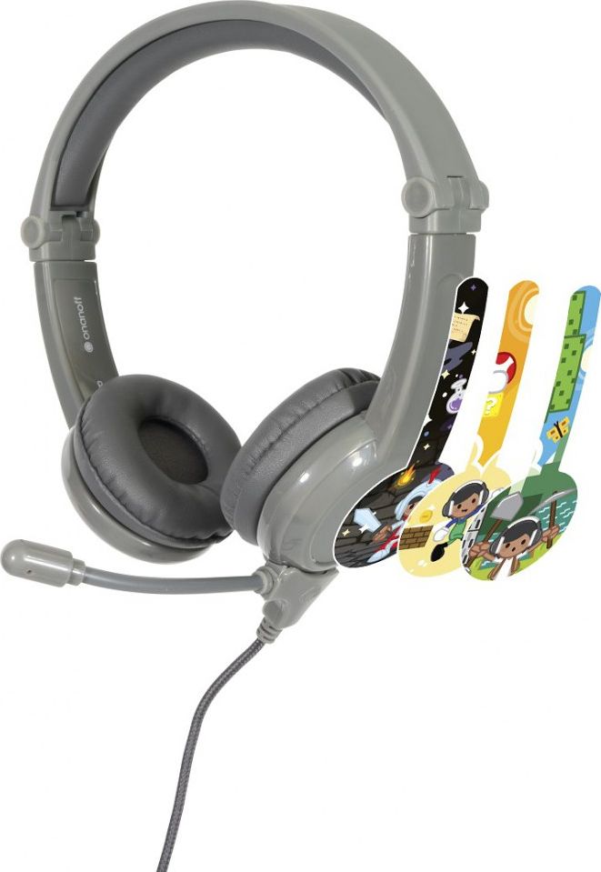 Słuchawki BuddyPhones Galaxy 3+ Szare (BP-GALAXY-GREY)