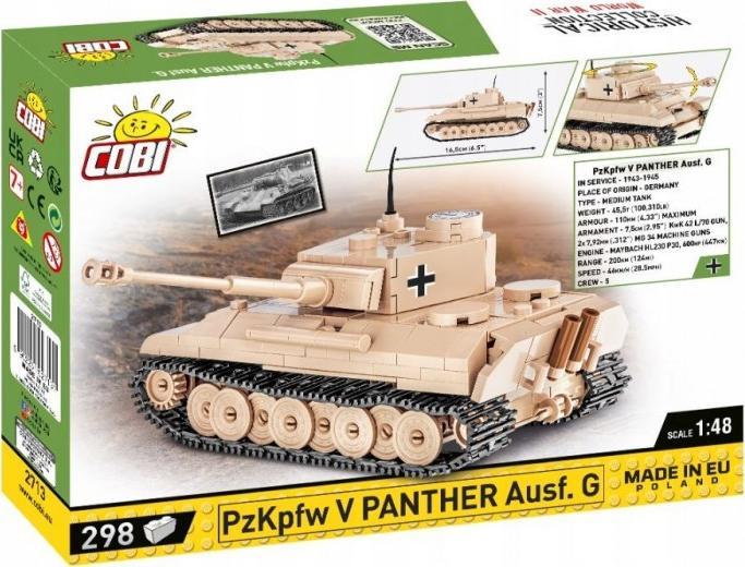 Cobi Klocki Historical Collection WWII Czołg PzKpfw V Panther Ausf. G 298 el