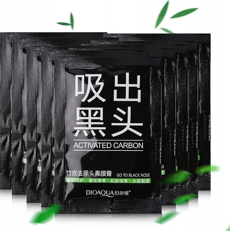 Bioaqua Bioaqua Black Czarna Maska Na Nos Carbon x10szt