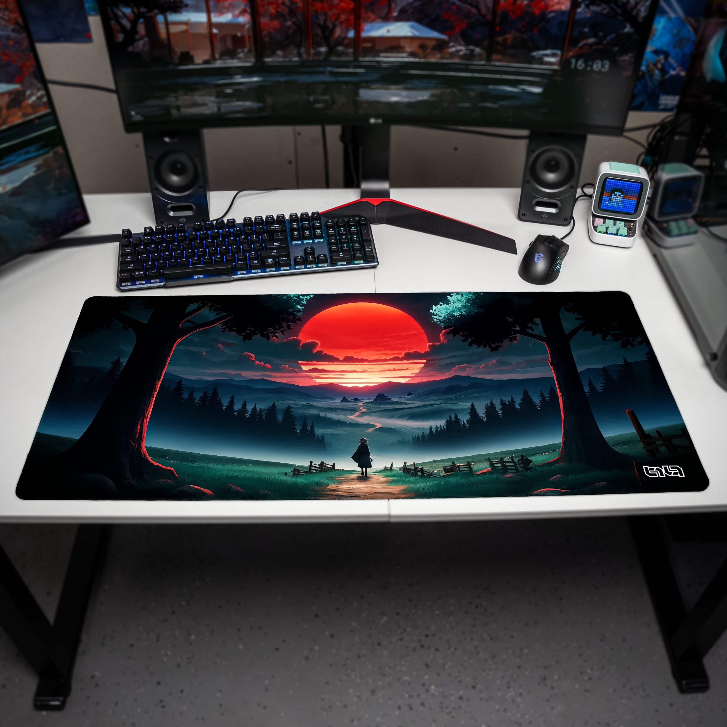 Podkładka Tilt PODKŁADKA GAMINGOWA Adventure Road 90x40 TILT Antypoślizgowa Na biurko XL