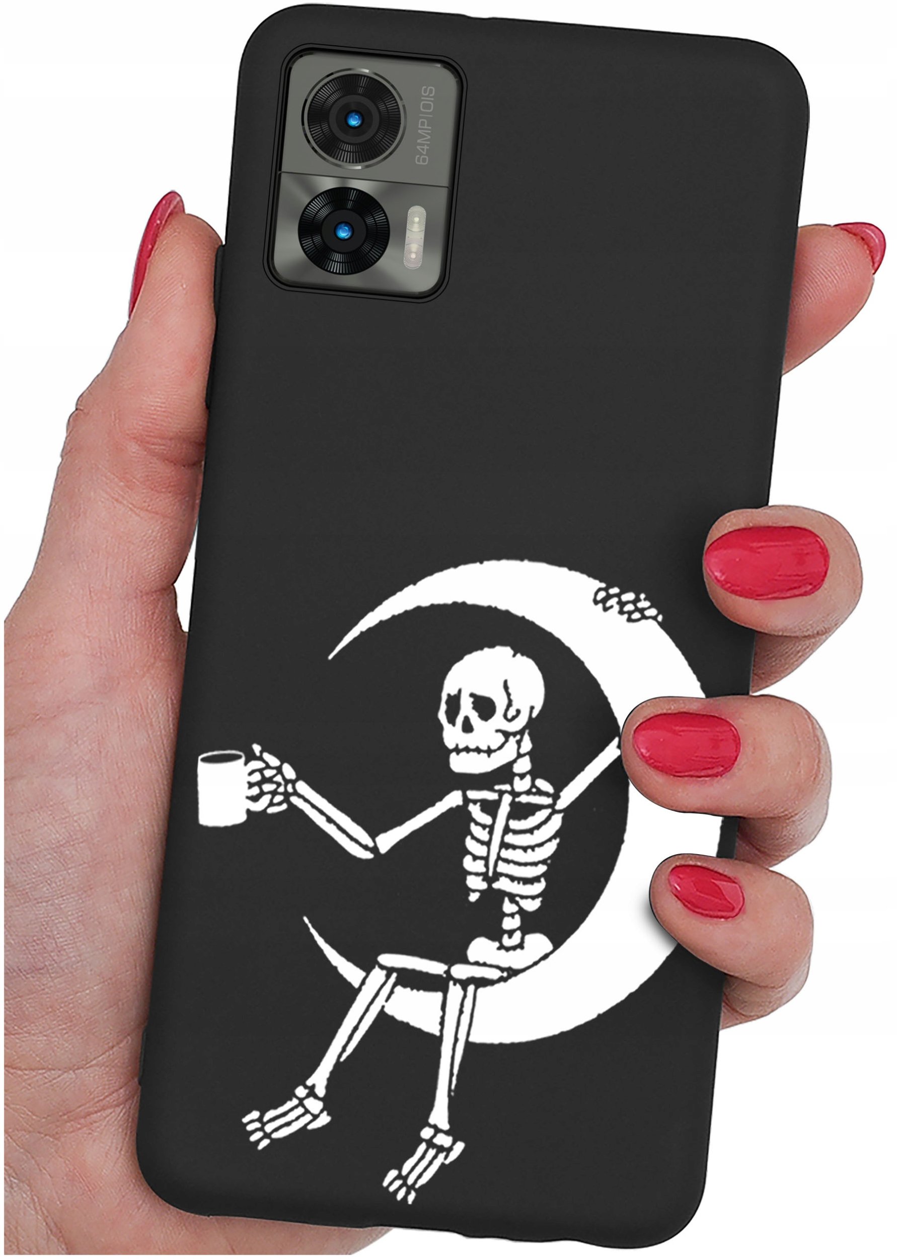 krainaGSM Etui do Motorola Moto Edge 30 Neo Wzory | SILIKONOWE MATT CASE + SZKŁO 9H