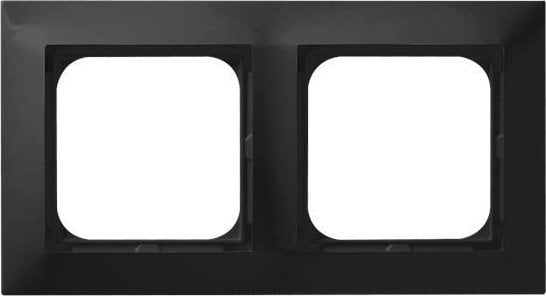 Ospel IMPRESJA Ramka podwójna czarny metalik R-2Y/33