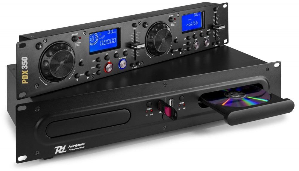 Podwójny odtwarzacz CD MP3 USB Power Dynamics PDX350 one size