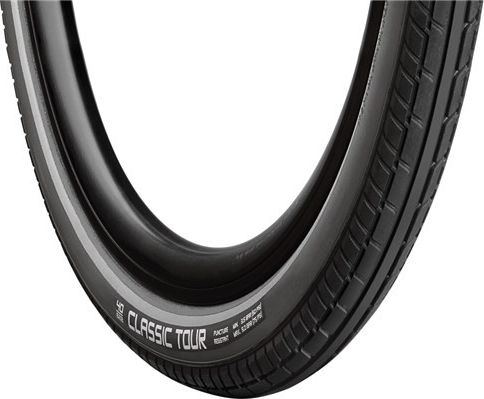 Vredestein Opona trekking CLASSIC TOUR 28x1.50 (40-622) drut wkładka antyprzebiciowa refleks czarno-szara