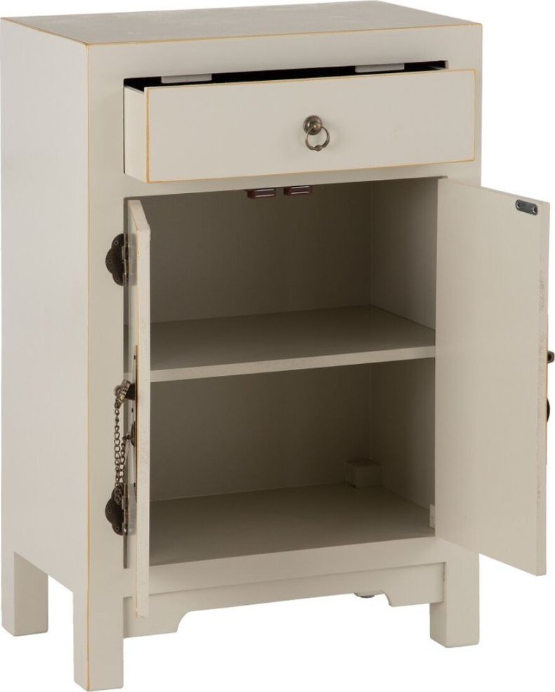 Bigbuy Home Stolik Nocny NEW ORIENTAL 45 x 26 x 69 cm Taupe DMF