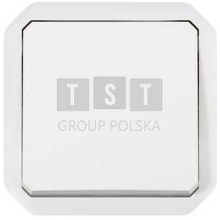 PLEXO55 korrespondanceafbryder 10A 2 modul hvid