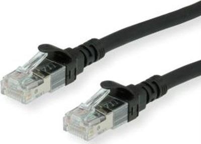 Roline Patchcable - RJ45-3m - UTP - CAT 6a - bezhalogenowy, linka - czarny (21.15.2753)