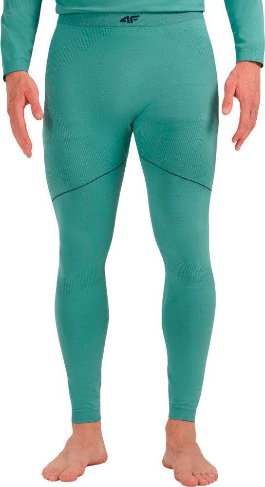 4f Spodnie termoaktywne męskie morska zieleń 4FWAW25USEAM234 46S S/M
