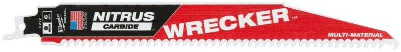 MILWAUKEE SAW BLADE S TCT WRECKER NITRUS WITH CARBIDE 230mm/6T /1pc.